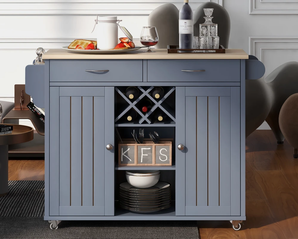 kitchen storage cart with wheels