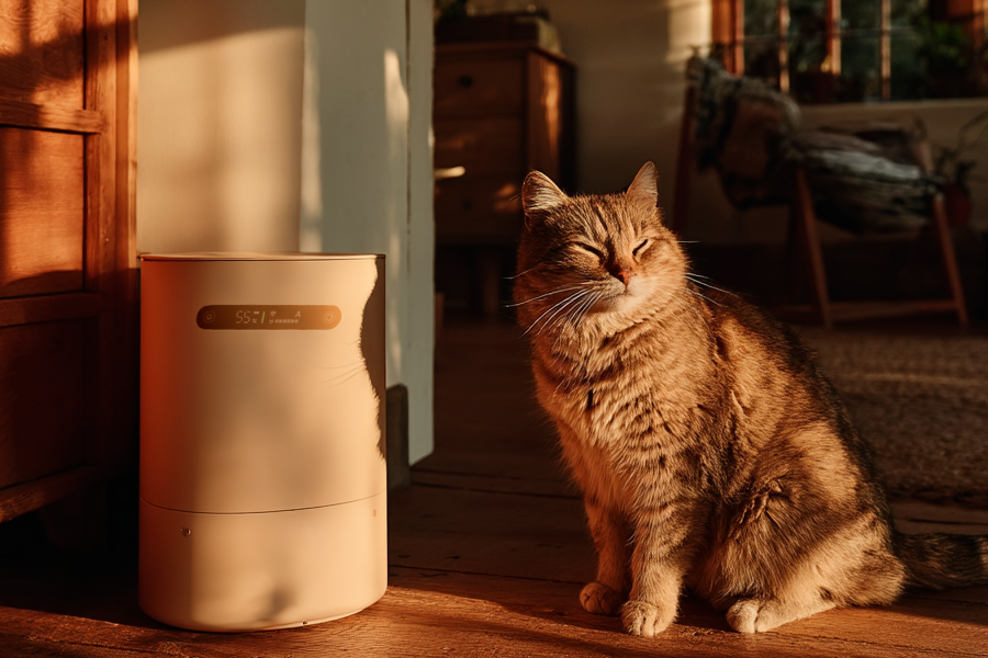 where to put humidifier in bedroom
