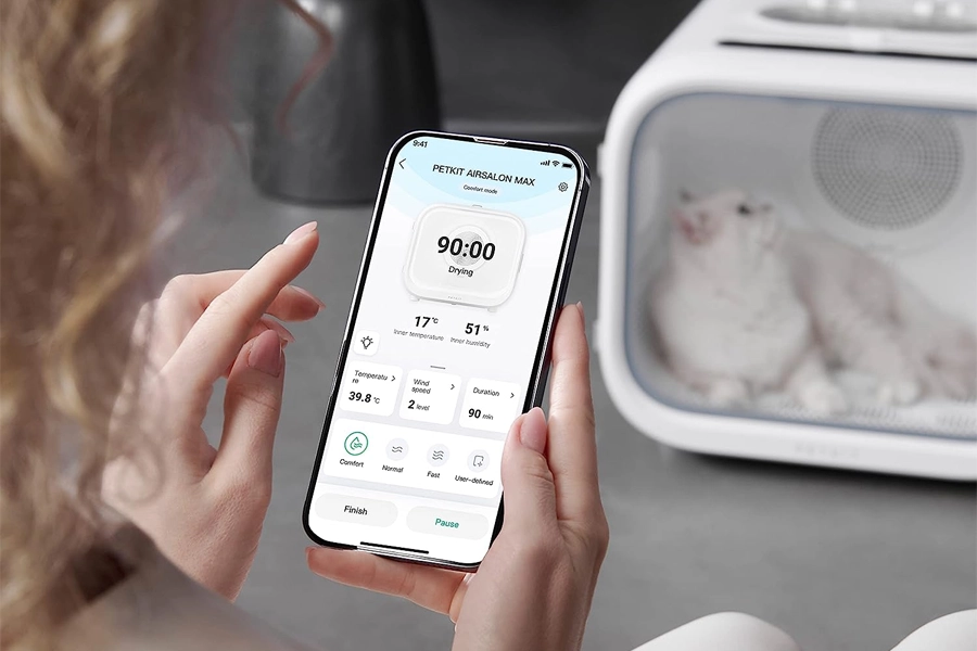 temperature controlled pet drying box