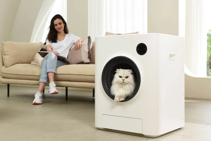 rotating litter box